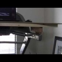 DIY HOME MADE TREDMILL DESK ON A BOWFLEX TREDMILL